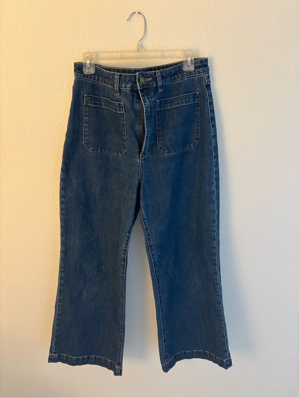 ROLLA'S Dark Blue Wide-Leg High-Rise Jeans